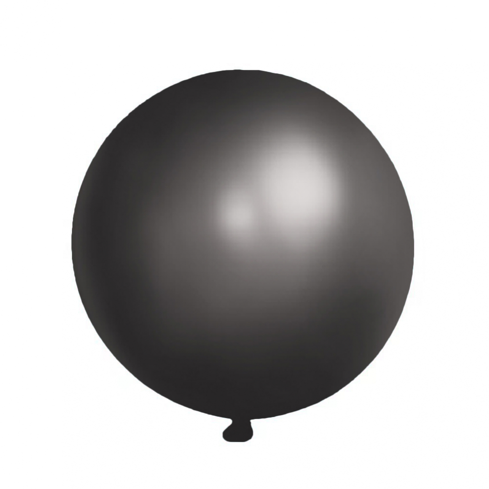 18 Inch Giant  Pearl Latex Balloon Black