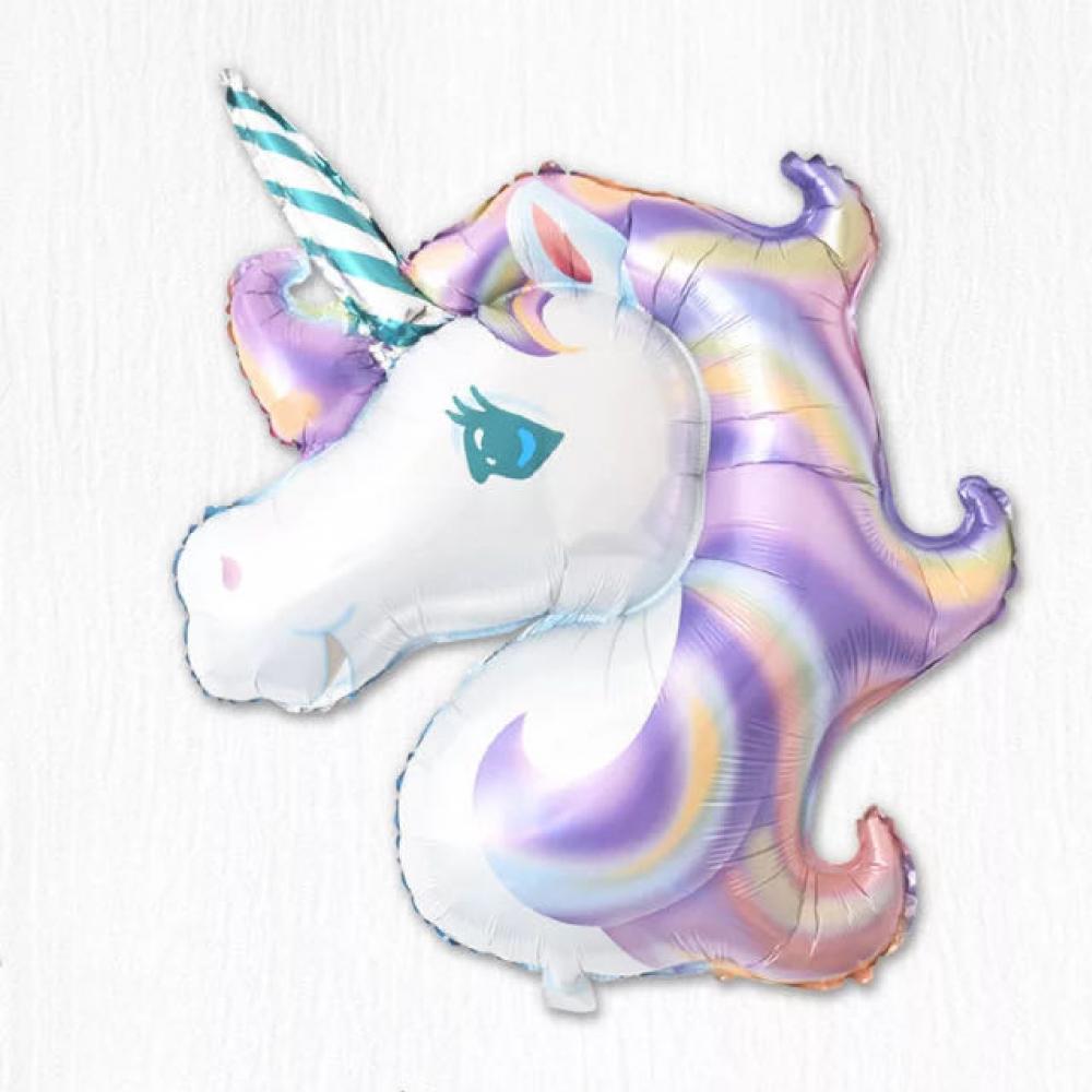 Foil Balloon Unicorn Purple