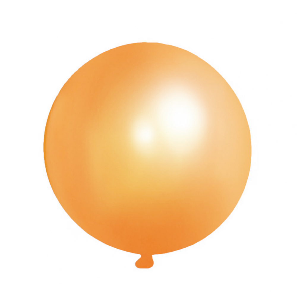 18 Inch Giant  Pearl Latex Balloon Orange