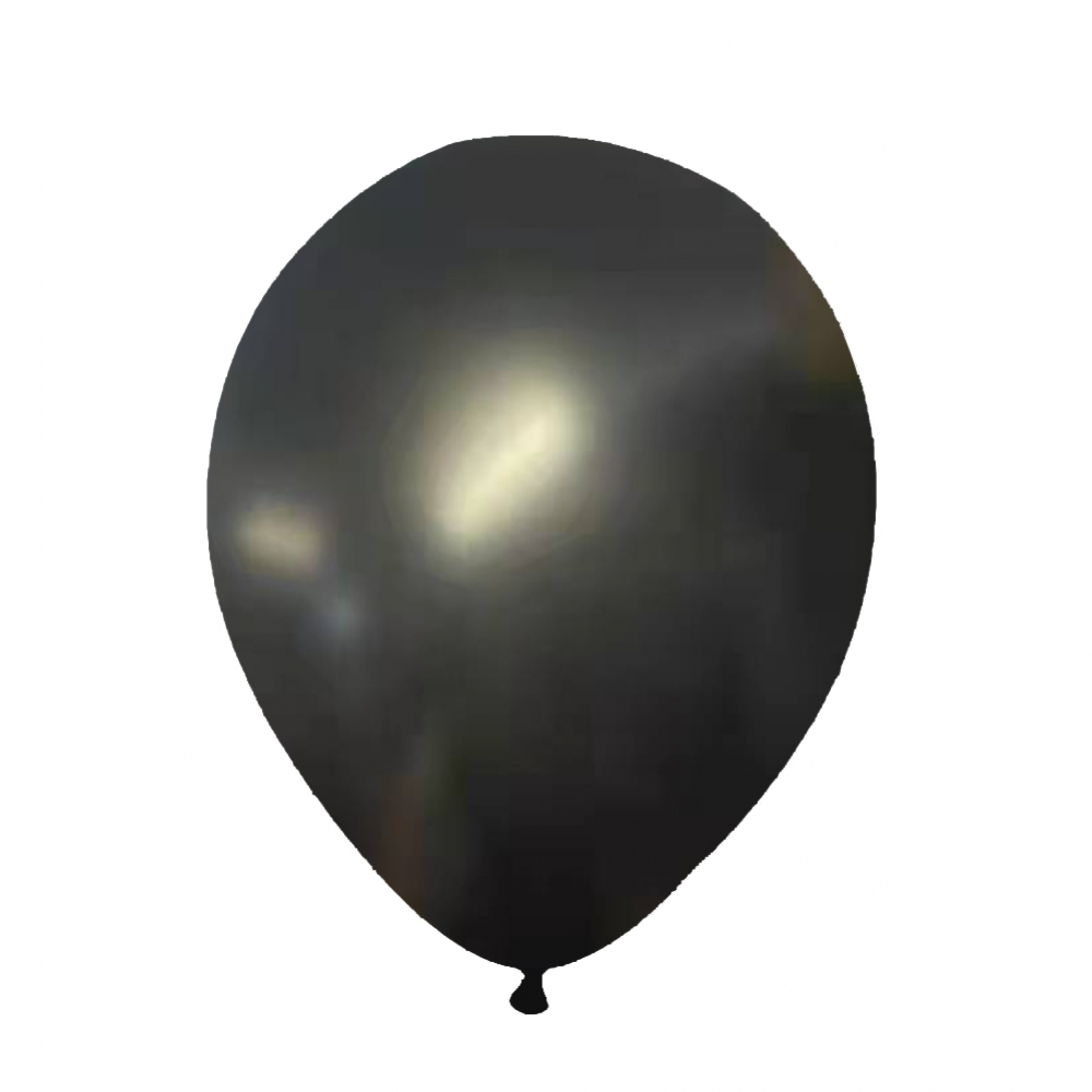 12 Inch Pearl Latex Balloon Pearl Black  (100PCS)