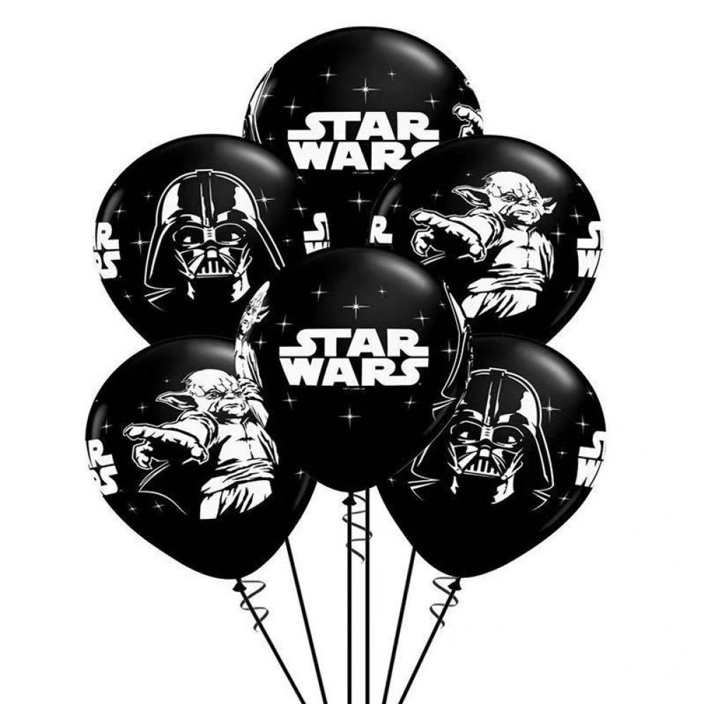 12 Inch Star Wall Printed Balloon Set (12PCS)