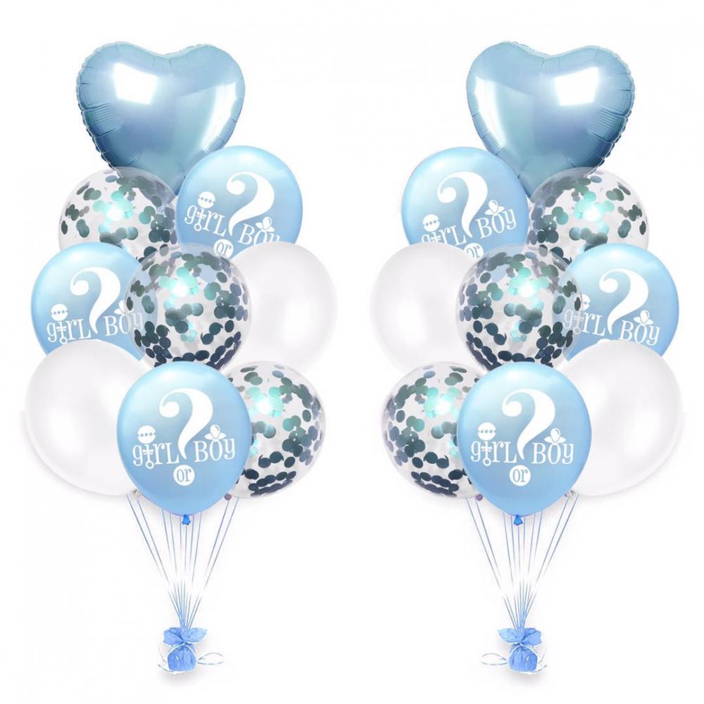 12 Inch Printed Balloon Boy or Girl Blue (16PCS)