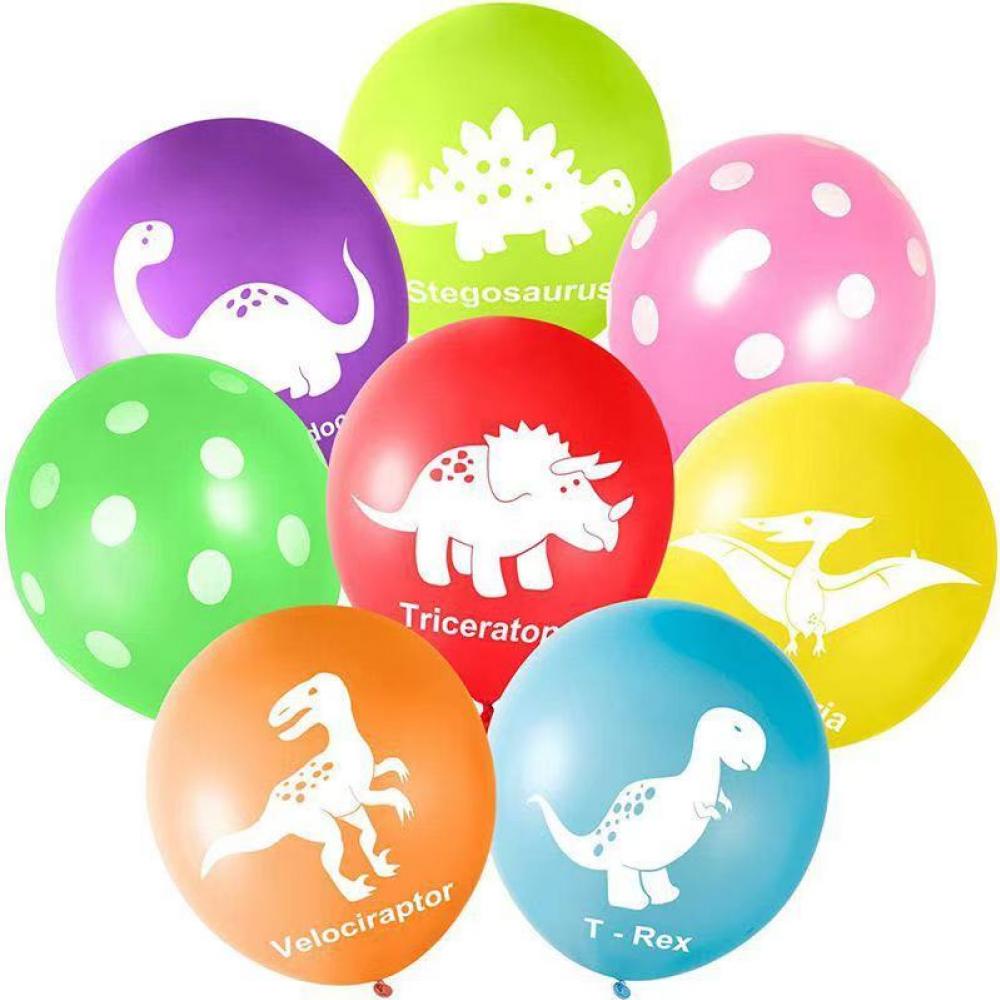 12 Inch Printed Balloon Set Dinosaur(16PCS)