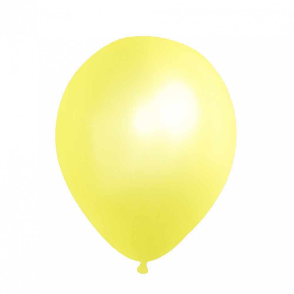 12 Inch Pearl Latex Balloon Sunny Yellow (100PCS)