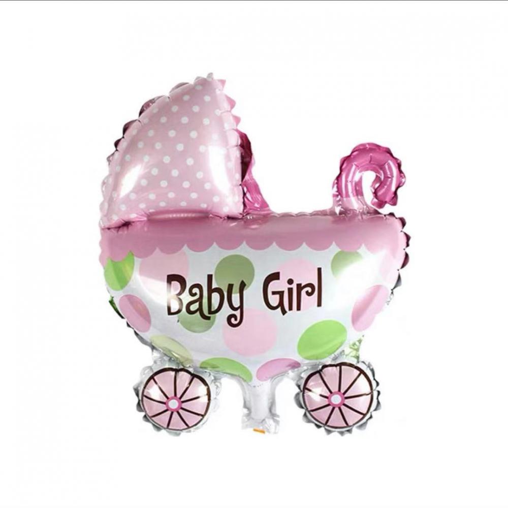 Foil Balloon Pushchair Girl