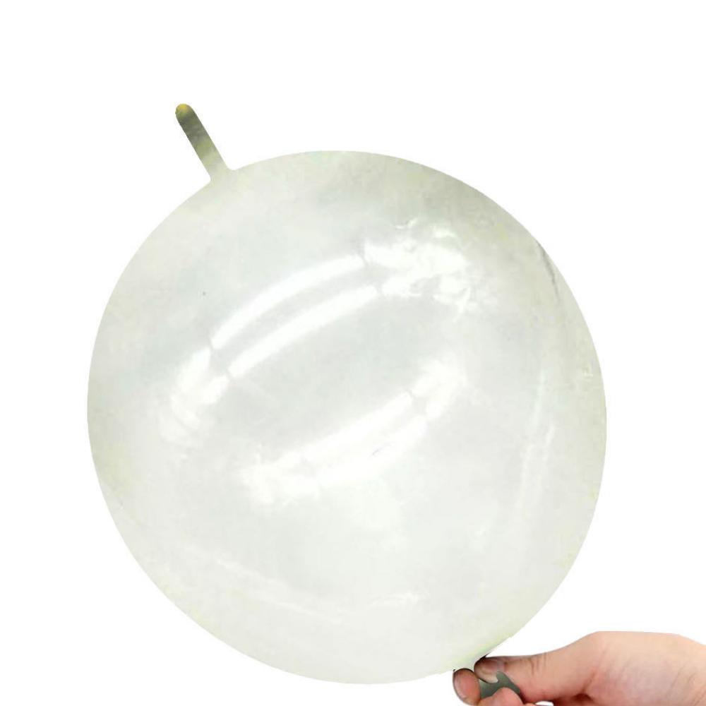 10 Inch Link Tail Latex Balloons Clear (10PCS)