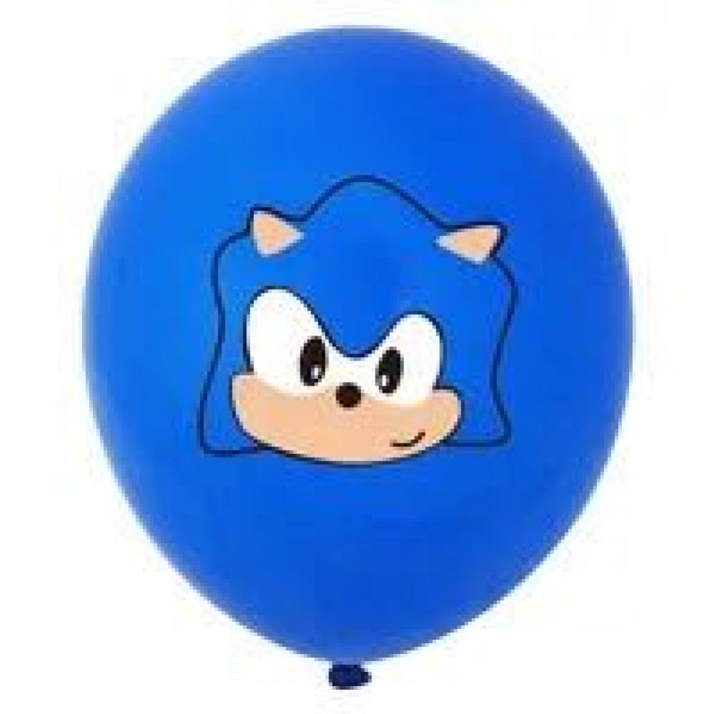 12 Inch Printed Balloon Sonic Blue (1PCS)