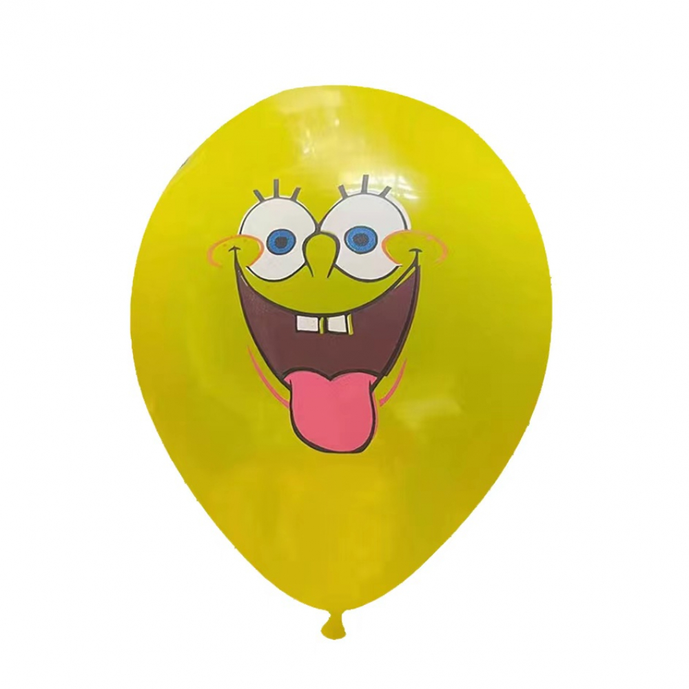 12 Inch Printed Balloon Spong Bob Yellow (1PCS)