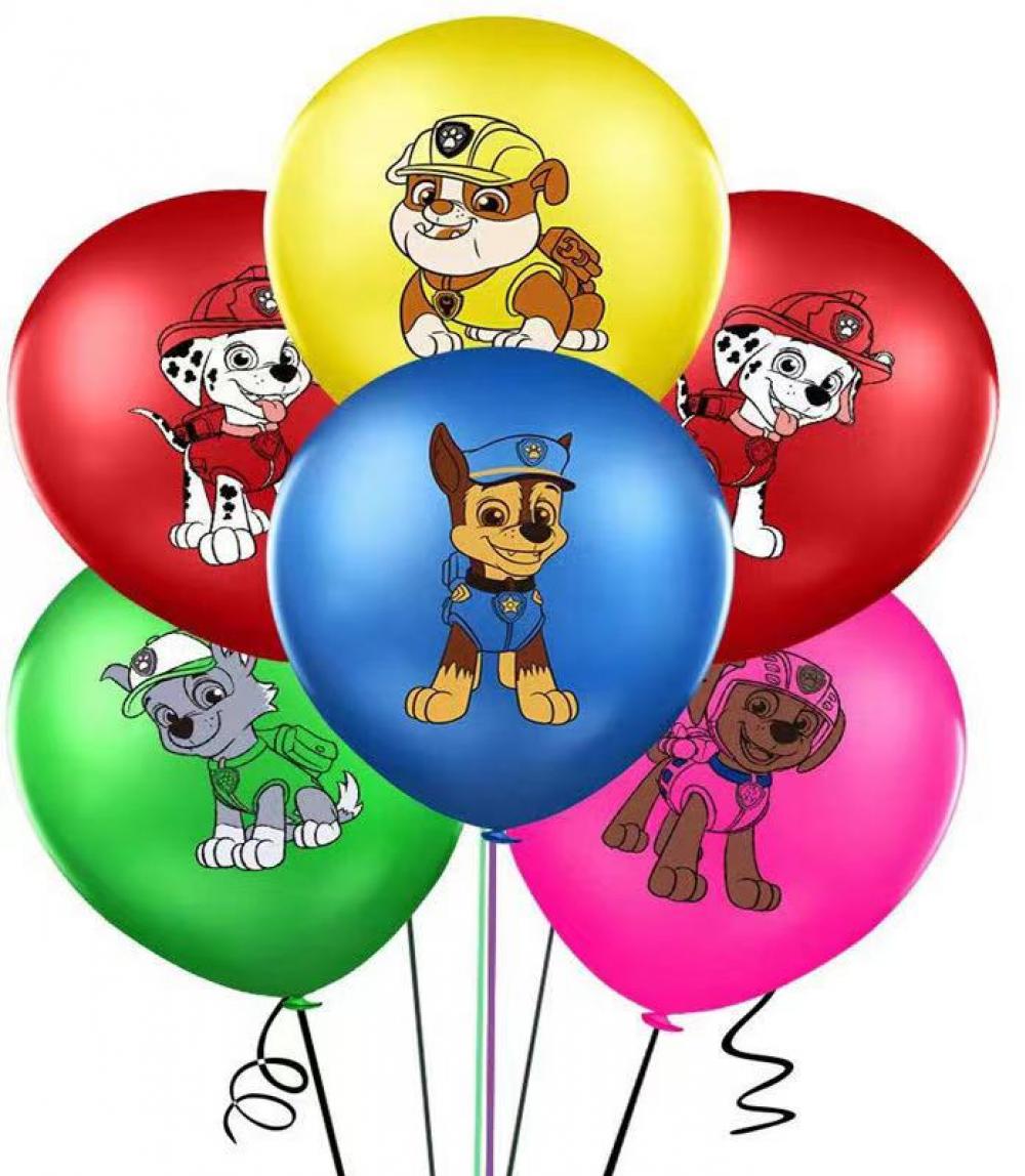 12 Inch PAW Patrol Printed Balloon Set (10PCS)