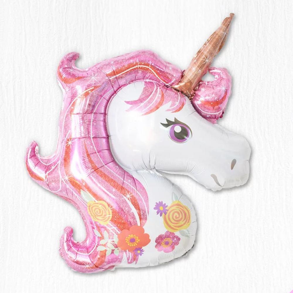 Foil Balloon Unicorn Pink