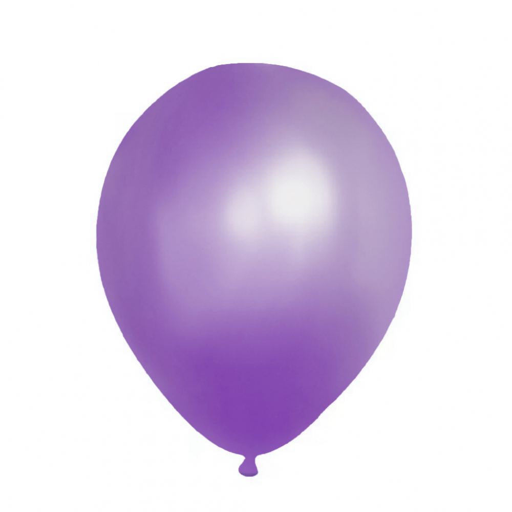 12 Inch Pearl Latex Balloon Purple  (100PCS)