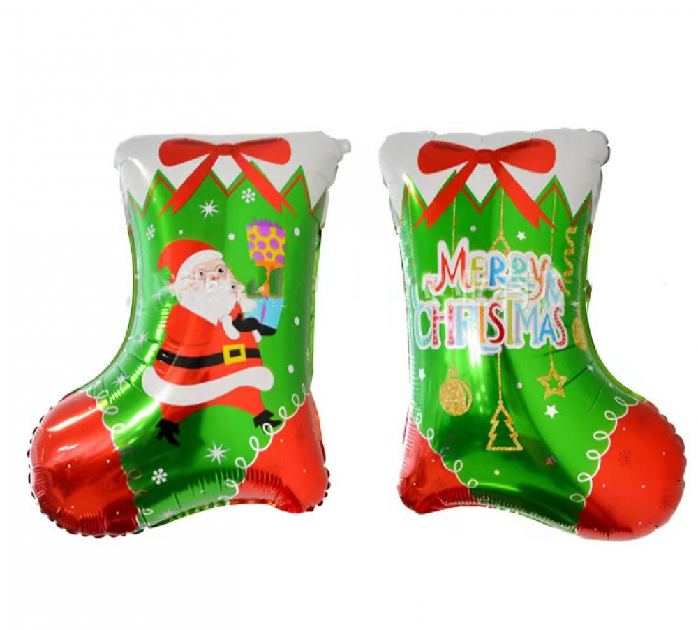 Foil Balloon Christmas Socks