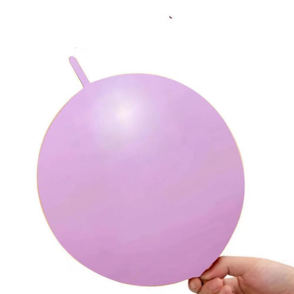 10 Inch Link Tail Latex Balloons Neon Pink (10PCS)