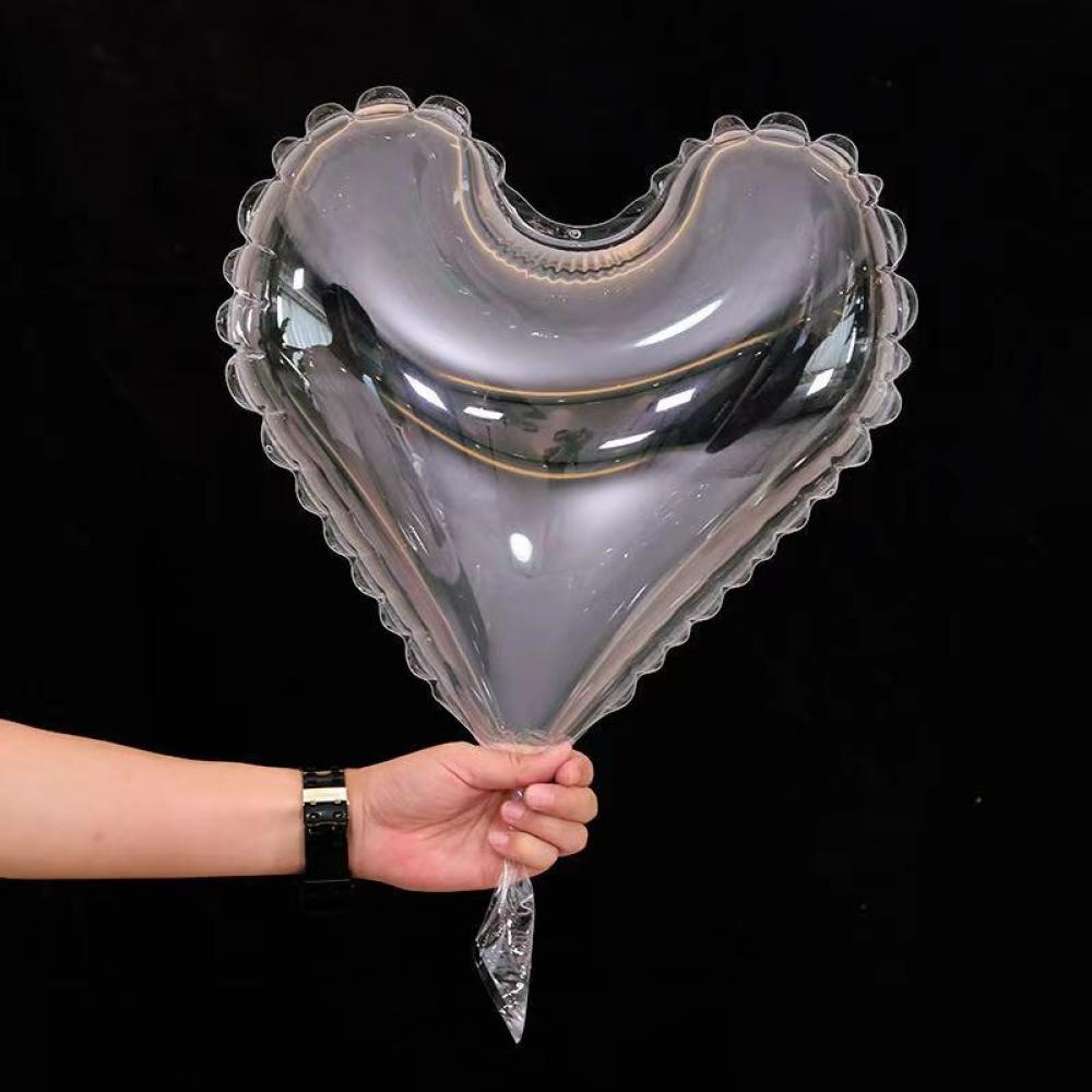 Clear Bubble Balloon Heart