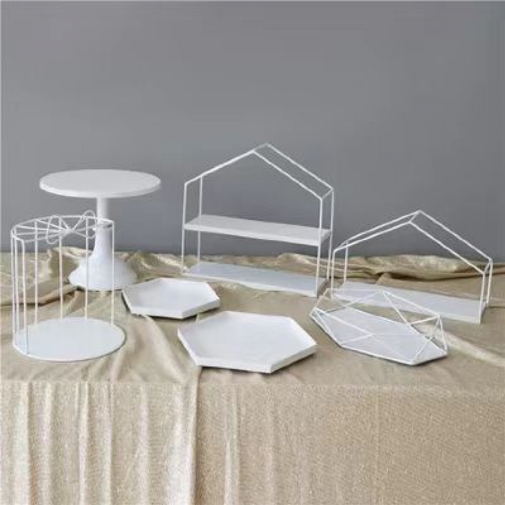 Metal Sheet Cake Stand Sets (7PCS)