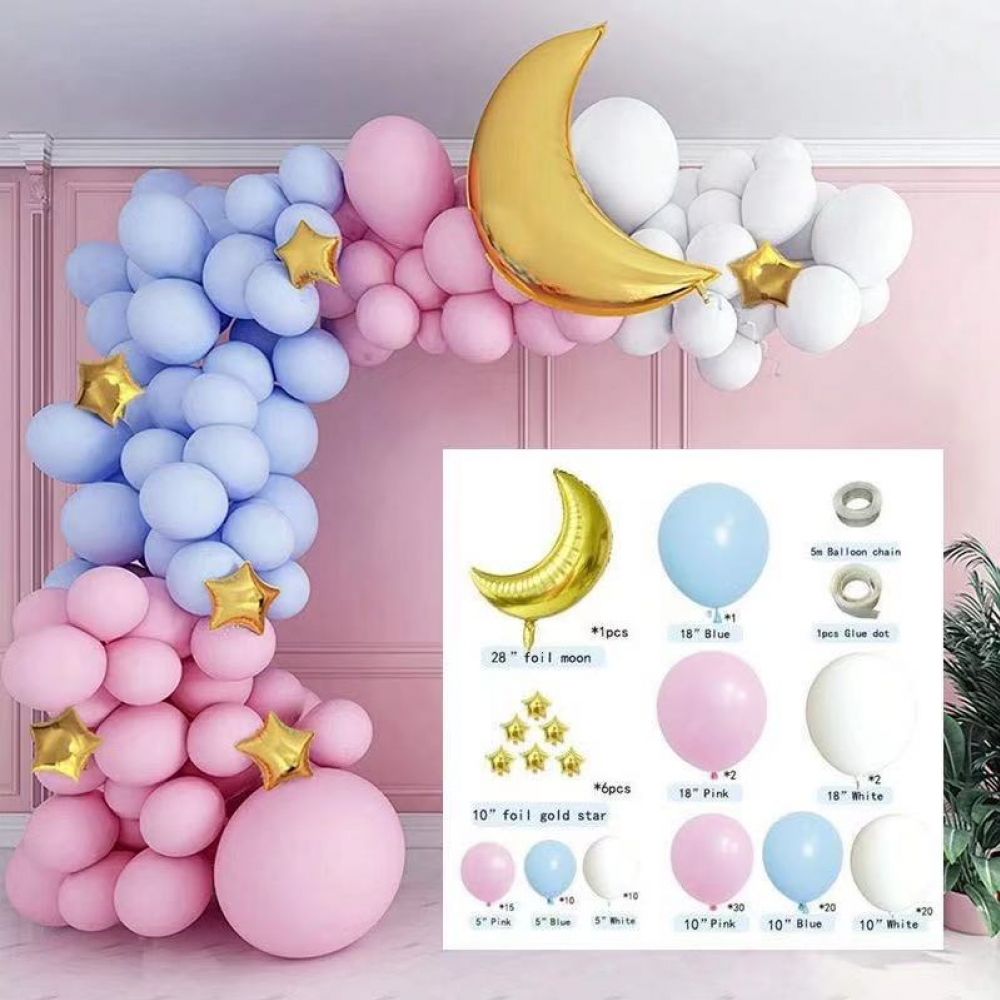 DIY Balloon Garland Kit Gender Reversal (119PCS)