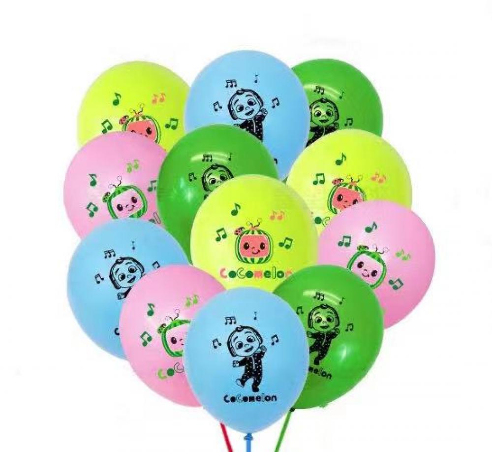 12 Inch Printed Balloon Cocomelon Set (12 PCS)