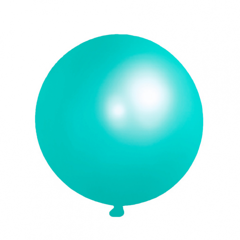 18 Inch Giant  Pearl Latex Balloon Tiffany Blue