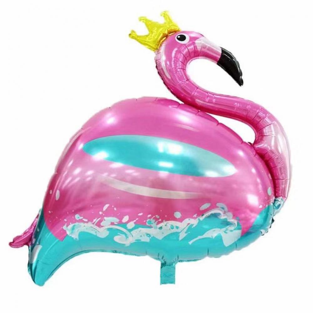 Foil Balloon Flamingo Pink & Blue