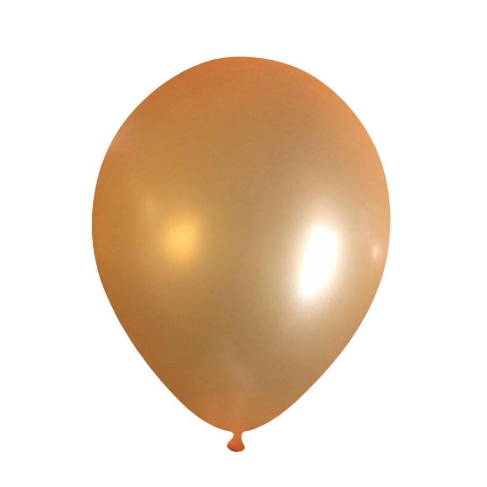 12 Inch Pearl Latex Balloon Orange (100PCS)