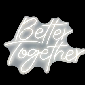 Neon Sign Better Together ( 70cm*49.7cm White)