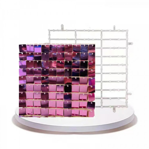 Shimmer Wall Transparent Backboard Pink (Snap Button)