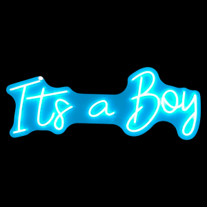 Neon Sign Its Boy (80cm*31cm Blue )