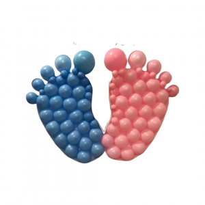 Blank Baby Feet Mosaic Balloon Filling Box (1Meter)