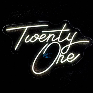 Neon Sign Twenty One  (80cm*50cm  White)