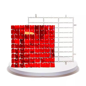 Shimmer Wall Transparent Backboard Red (Snap Button)