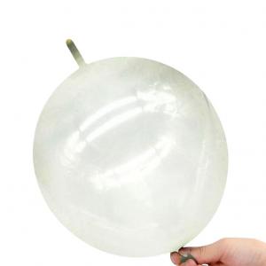 10 Inch Link Tail Latex Balloons Clear (100PCS)