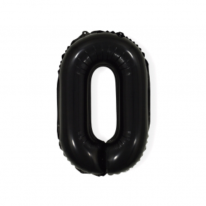 16 Inch Chain Foil Balloon Single Chain Black (1 pc)