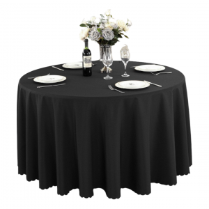 Round Table Cloth Black (2 m)