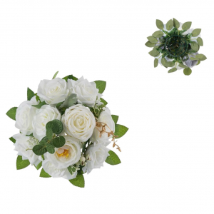 Artifical Flower Ball White (25cm)