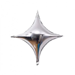 18 Inch Foil Balloon Star Shape Sliver