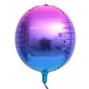 22 Inch 4D Purple Gradient Round Shape Foil Balloon (1PCS)