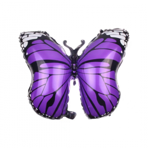 Foil Balloon Butterfly Purple