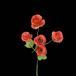 Artificial Small Rose Orange