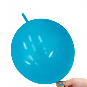 10 Inch Link Tail Latex Balloons Teal (100PCS)