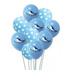 12 Inch Printed Balloon Shark Set (10PCS）