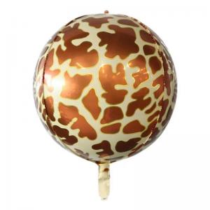 22 Inch 4D Round  Shape Foil Balloon Giraffe Pattern (1PCS)