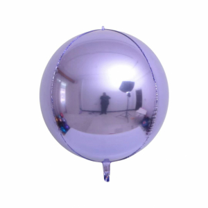 22 Inch 4D Round Sphere Shape Foil Balloon Ligth Purple (1PCS)