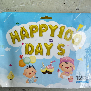 Clearance! Foil Letter Balloon Happy 100 Days