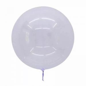 18 Inch Solid Transparent Round Balloons Clear Purple