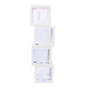 Clearance! DIY Transparent Latex Balloon Cube Love White