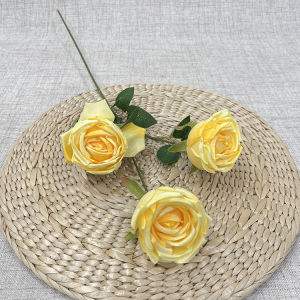 Artificial Flower Round Yellow