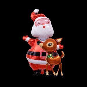 Foil Balloon Christmas Santa (2pcs)