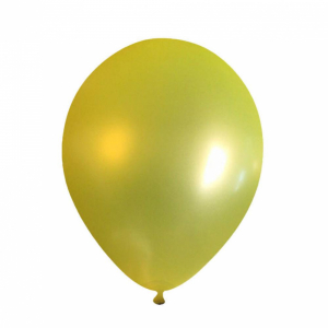 5 Inch Pearl Latex Balloon Yellow  (100PCS)