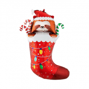 Foil Balloon Christmas Socks