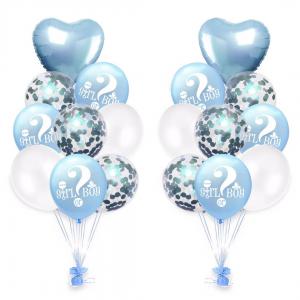 12 Inch Printed Balloon Boy or Girl Blue (16PCS)